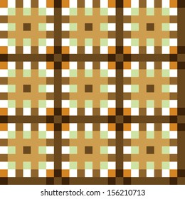 Abstract colorful mosaic seamless pattern of geometric shapes. Wallpaper with squares in vector.