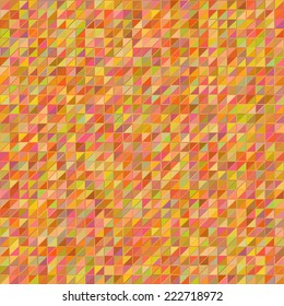 Abstract colorful mosaic. Seamless pattern of geometric shapes in vector.