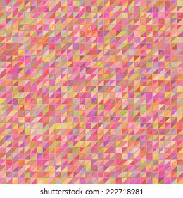Abstract colorful mosaic. Seamless pattern of geometric shapes in vector.