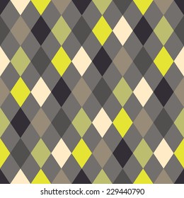 Abstract colorful mosaic. Seamless pattern of geometric shapes in vector. 