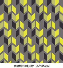 Abstract colorful mosaic. Seamless pattern of geometric shapes in vector. 