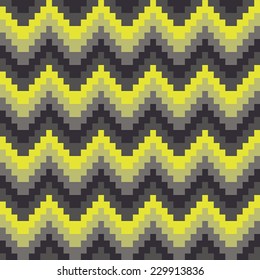 Abstract colorful mosaic. Seamless pattern of geometric shapes in vector. 