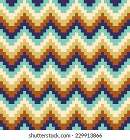 Abstract colorful mosaic. Seamless pattern of geometric shapes in vector. 
