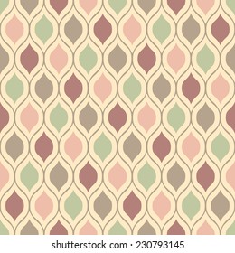 Abstract colorful mosaic. Seamless pattern of geometric shapes in vector.