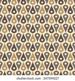 Abstract colorful mosaic. Seamless pattern of geometric shapes in vector.