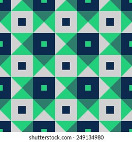 Abstract colorful mosaic. Seamless pattern of geometric shapes in vector.