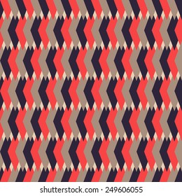 Abstract colorful mosaic. Seamless pattern of geometric shapes in vector.