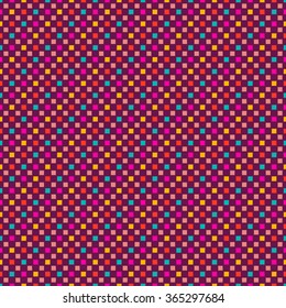 Abstract colorful mosaic. Seamless pattern of geometric shapes in vector.