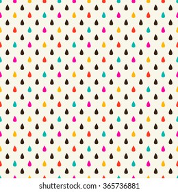 Abstract colorful mosaic. Seamless pattern of geometric shapes in vector.