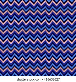 Abstract colorful mosaic. Seamless pattern of geometric shapes in vector