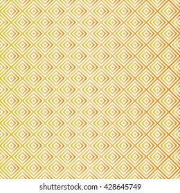 Abstract colorful mosaic. Seamless pattern of geometric shapes. Gold gradient background. Stock vector illustration in Art Deco style for cover, banner, fabric print, invitation, wallpaper, wrapping