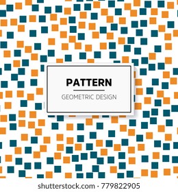 Abstract colorful mosaic. Seamless pattern of geometric shapes