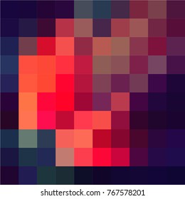 Abstract colorful mosaic with squares