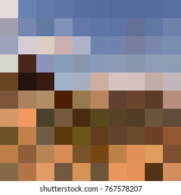Abstract colorful mosaic with squares