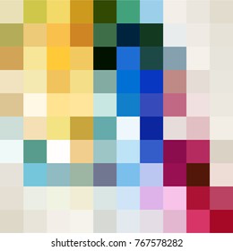 Abstract colorful mosaic with squares