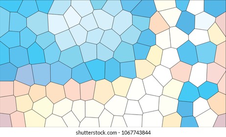 Abstract colorful mosaic. Stained glass window. Vector background
