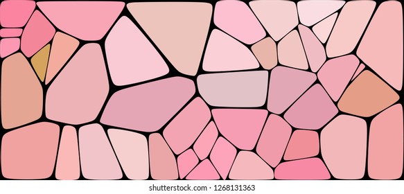 Abstract colorful mosaic surface in a retro style. Creative geometric background. Vector backdrop consisting of shapes of different colors and sizes.