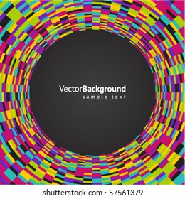 Resumen de fondo del vector de mosaico colorido