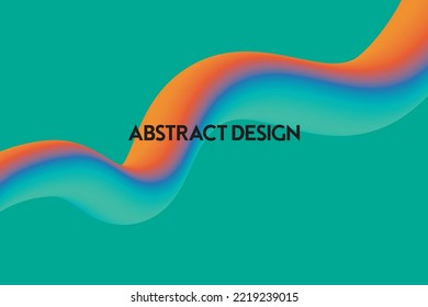 Abstract colorful motion design. Modern banner fluid wave