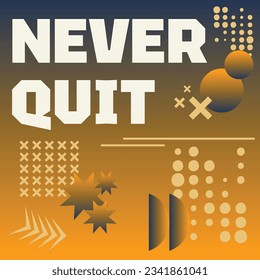 Abstract colorful motivational posters set
