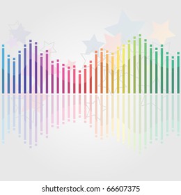 Abstract colorful music background