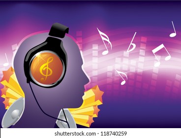 Abstract Colorful Music Event Background