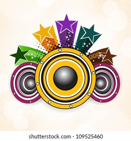 Abstract colorful musical background. EPS 10.
