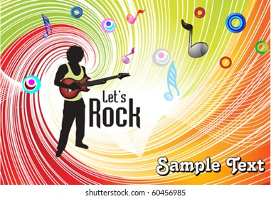 abstract colorful musical background vector illustration