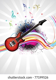 abstract colorful musical background vector illustration