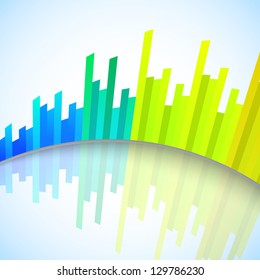 Abstract colorful musical volume background, banner, poster or flyer.