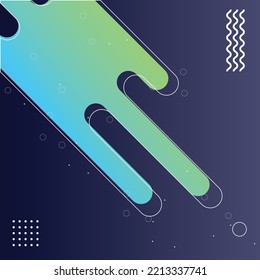 Resumen Colorido de las líneas redondeadas de mostaza de color semitonos Transición. Ilustración de fondo del vector