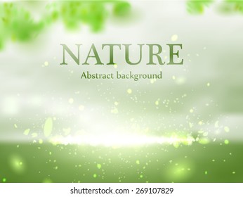 Abstract colorful nature bokeh background. Vector illustration eps 10