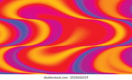 Abstract colorful neon gradient background. Dynamic 3D background with smooth abstract shapes, bright red and orange gradients, soft lighting. Multicolored blurred transition. For banner, poster, cove