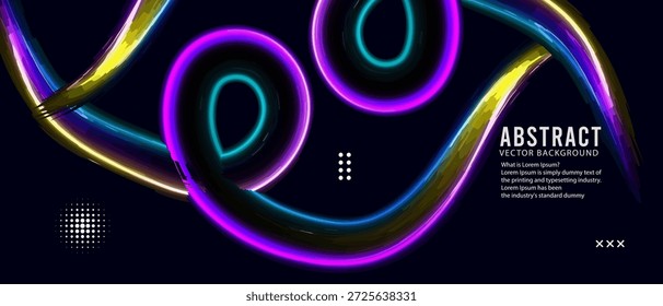 Diseño colorido Abstractas de las ondas de luz de neón para el fondo moderno
