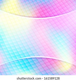 Abstract Colorful Net Background with Place for Text. Vector Illustration.