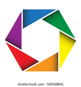 Abstract Colorful Octagon Background,design element.eps10 