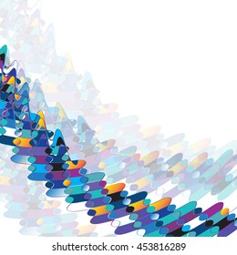 Abstract colorful on white background,vector illustration