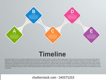 Abstract colorful options infographic. Vector illustration.