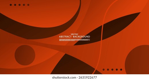 Abstrato cor laranja padrão de onda 3D fundo. Ilustração de design de fundo moderno. Vetor Eps10