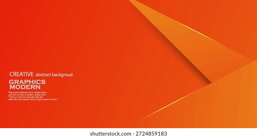 Abstractas fondo naranja colorido con Formas triangulares superpuestas diseño de concepto de elemento de patrón de textura de sombra. Estilo de Anuncio simple y elegante. diseño moderno.