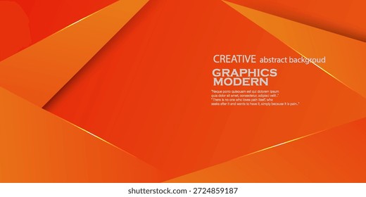 Abstractas fondo naranja colorido con Formas triangulares superpuestas diseño de concepto de elemento de patrón de textura de sombra. Estilo de Anuncio simple y elegante. diseño moderno. fondo simple.