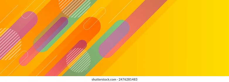 Abstract colorful orange dynamic background. Modern geometric banner background. Beautiful vector design for templates, banners, covers, websites, pages, and headers