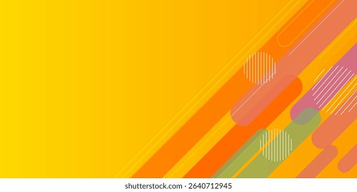 Abstract colorful orange dynamic background. Modern geometric banner background. Beautiful vector design for templates, banners, covers, websites