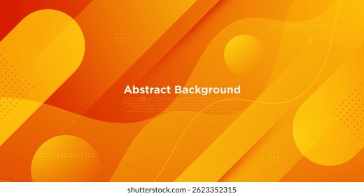 Abstract colorful orange dynamic pattern background. Simple geometric shapes pattern design. Eps10 vector