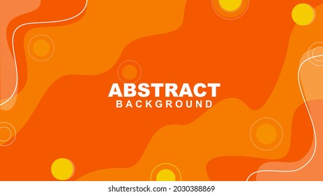 Abstract colorful orange geometric background texture illustration with circles. Cool for banner, social media template, poster and flyer template