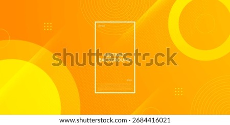 Abstract colorful orange geometric abstract background. Simple circle pattern with lines pattern design. Eps10 vector