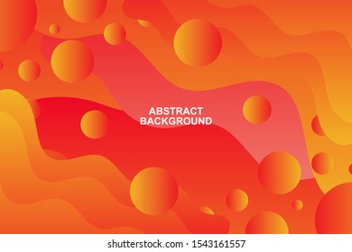 Abstract colorful orange geometric shape background