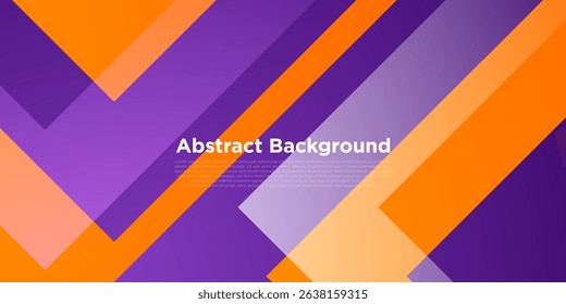 Abstract colorful orange and purple triangle background. Papercut design arrow pattern overlap layer background. Eps10 vector