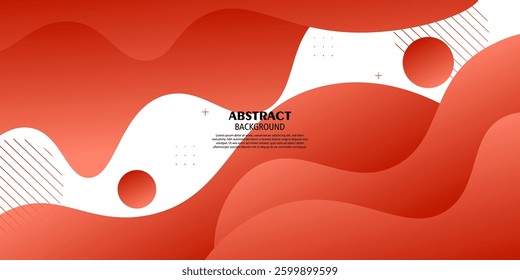 Abstract colorful orange wave pattern background. Modern concept background design. Vector Eps10