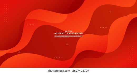 Abstract colorful orange wave pattern background. Modern concept background design. Vector Eps10
